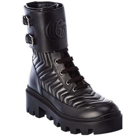 gucci frances boot|Gucci Women's Frances Matelassé Combat Boots .